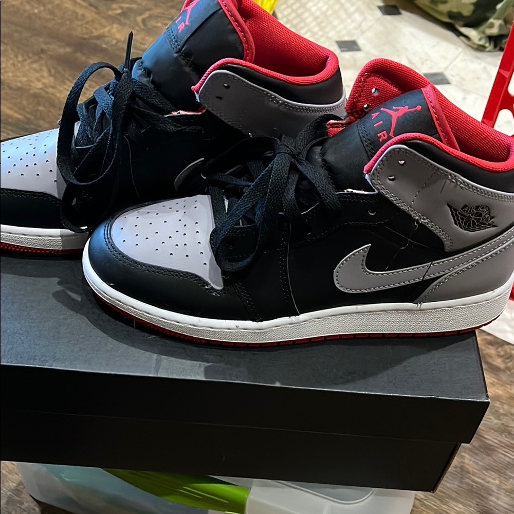 Air Jordan Black and Gray Sneakers